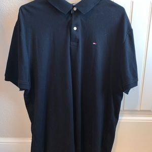 Black Tommy Hilfiger polo